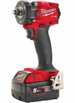 Гайкокрут акумуляторний 1/2&quot; MILWAUKEE, M18 FIW2F12-502X, 339Нм ( зар.пристрій, 2акум.Х 5Ач, HD кейс)