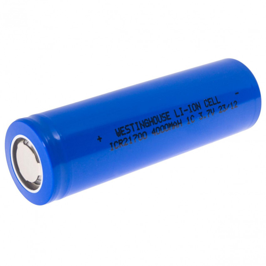 Акумулятор літій-іонний Westinghouse Li-ion ICR21700, 3.7V, 4000mAh, 1шт-ICR21700-4000