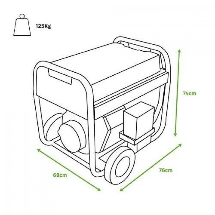 Генератор дизельний GENERGY LIMITED 7000D 6,5 кВт-240632090