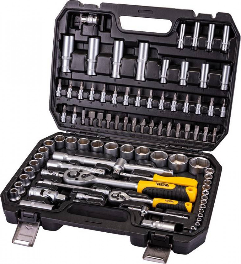 Набір ключів і насадок торцевих MASTERTOOL CrV 1/4" і 1/2" 94 шт 78-5094-78-5094