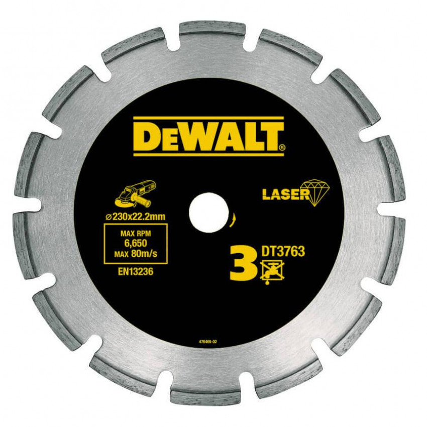 Диск алмазний 230мм DeWALT DT3763-DT3763