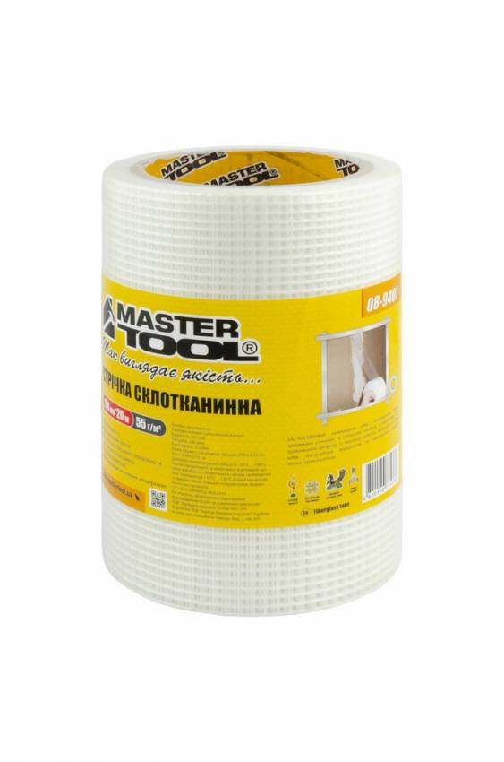 MasterTool Стрічка склотканина з липким шаром 150 мм*20 м 8*8 60г/м.кв, Арт.: 08-9407-08-9407