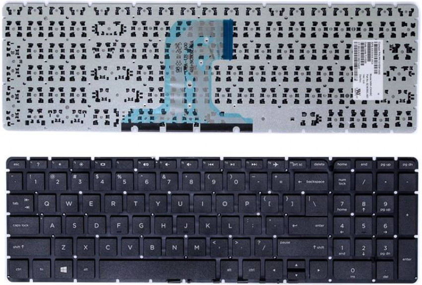 Клавіатура для ноутбука HP 250 G4, 255 G4, 256 G4 чорний, чорний кадр-KB310180