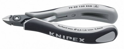 Прецизійні кусачки бокові для електроніки KNIPEX 79 02 120 ESD-[articul]