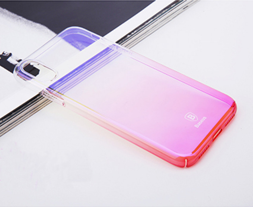 Чохол Baseus для iPhone X/Xs Glaze pink (WIAPIPHX-GC04)-