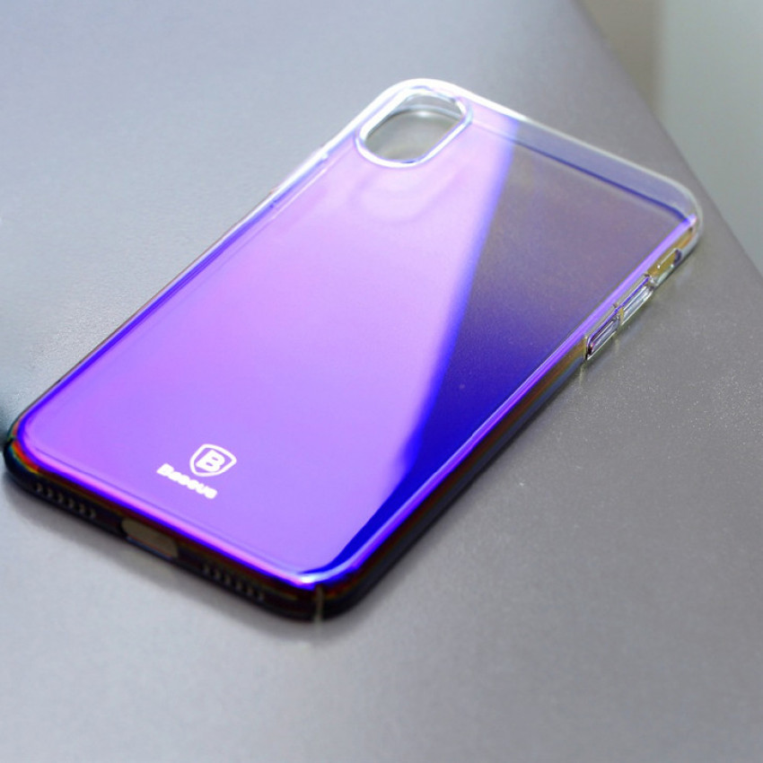 Чохол Baseus для iPhone X/Xs Glaze Purple (WIAPIPHX-GC01)-