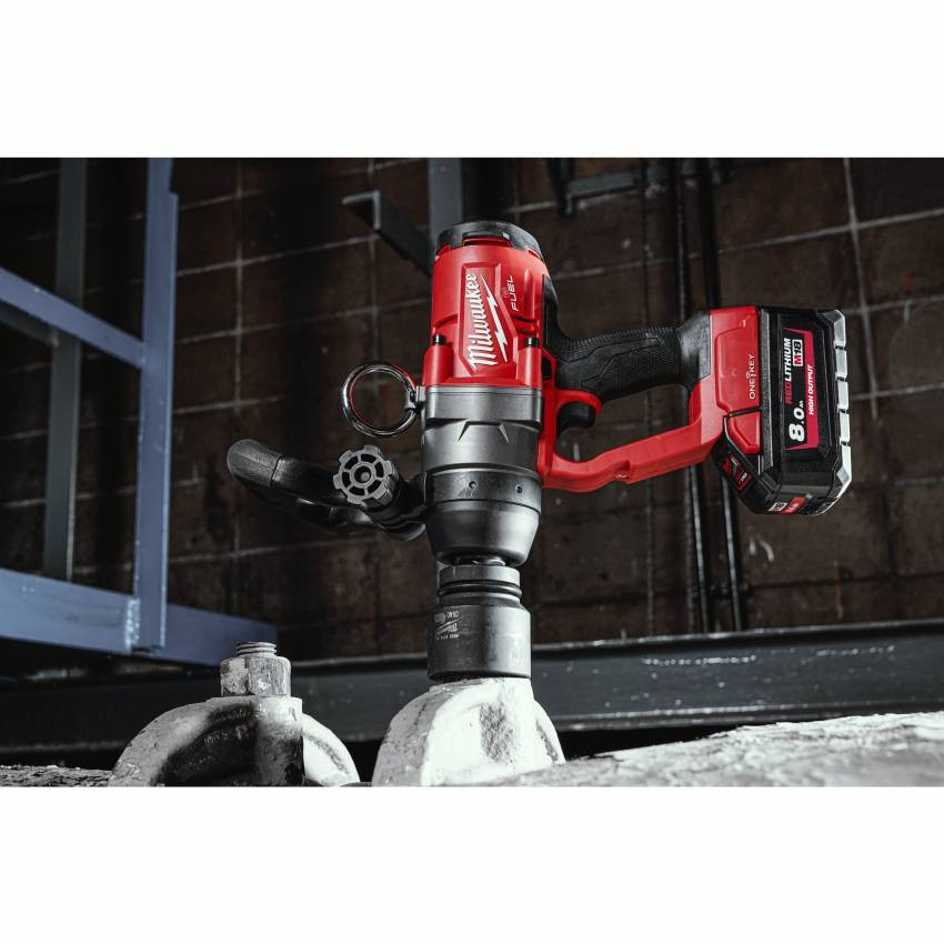 Гайковерт акумуляторний 1" MILWAUKEE, M18 ONEFHIWF1-802X, 2400Нм (зарядний пристрій, 2 акум.Х 8Ач, HDкейс)-4933459733