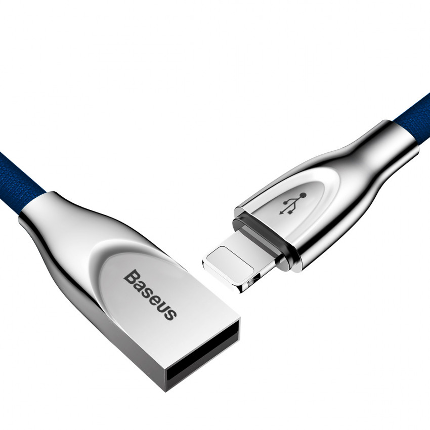 Кабель Baseus Zinc USB 2.0 to Lightning 2A 1M Синій (CALXN-03)-