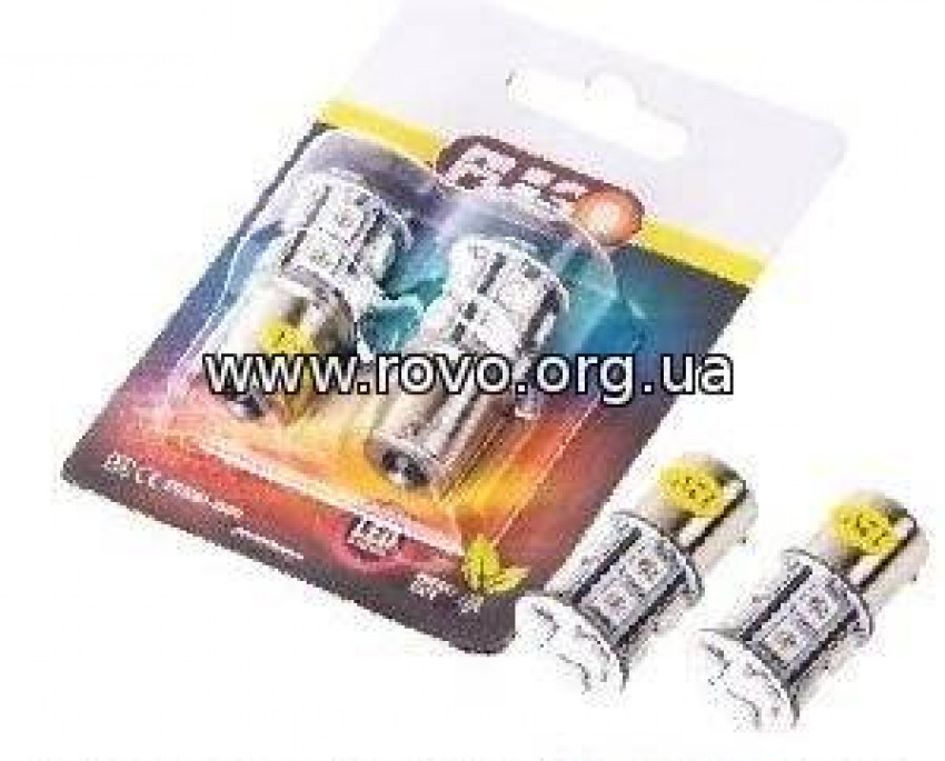 Лампи PULSO/габаритні/LED S25/BA15s/13 SMD-5050/12v/Red/1 конт.-