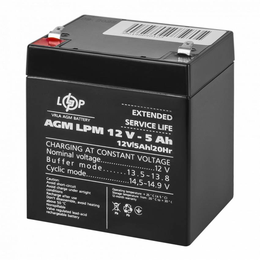 Акумулятор AGM LPM 12V - 5 Ah-