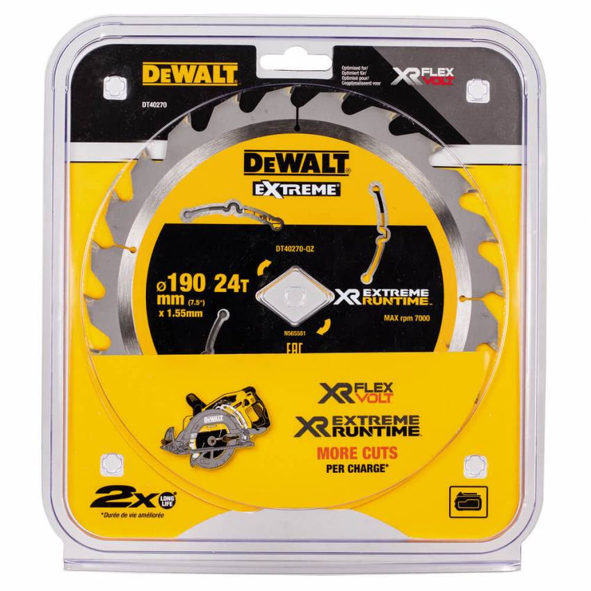 Диск пильний XR FLEXVOLT EXTREME з ромбоподібною посадкою DeWALT DT40270-DT40270