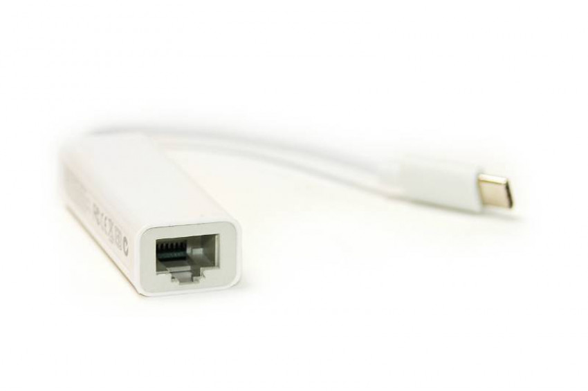 Кабель PowerPlant USB Type-C – RJ45, 12 см-DV00DV4067