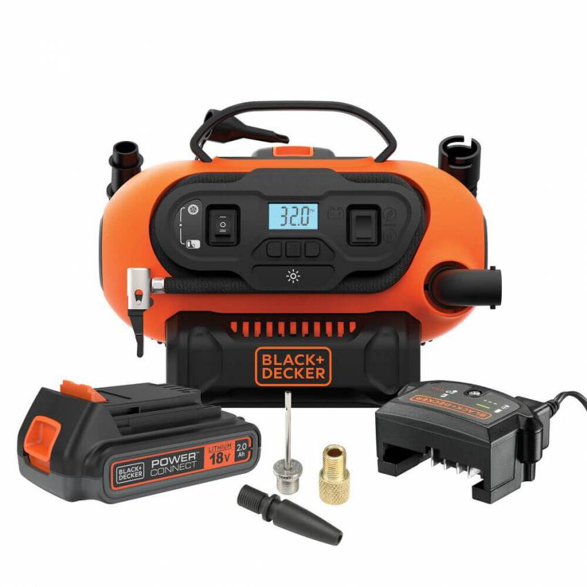 Компресор автомобільний акумуляторний BLACK DECKER BDCINF18N-BDCINF18N