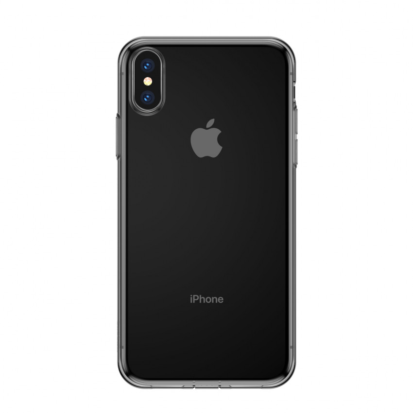 Чохол Baseus для iPhone Xs Max Simplicity Прозорий Чорний (ARAPIPH65-A01)-