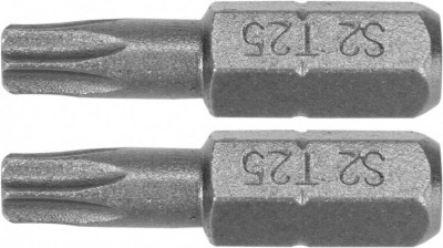 Викрутка насадка YATO: &quot;TORX&quot; T25 x 25 мм, HEX 1/4&quot;, AISI S2, 2 шт-[articul]