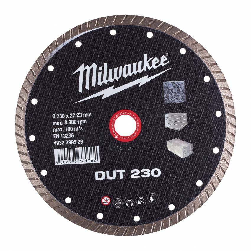 Диск алмазний MILWAUKEE DUT 230, Ø230мм-4932399529