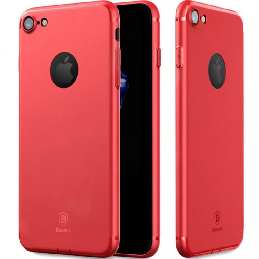 Чохол Baseus для iPhone 8/7 Simple Solid Red (ARAPIPH7-MS09)-