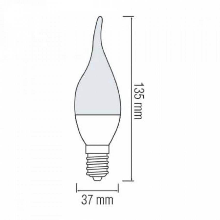 Світлодіодна лампа CRAFT-10 10W E14 4200К-001-004-0010-030