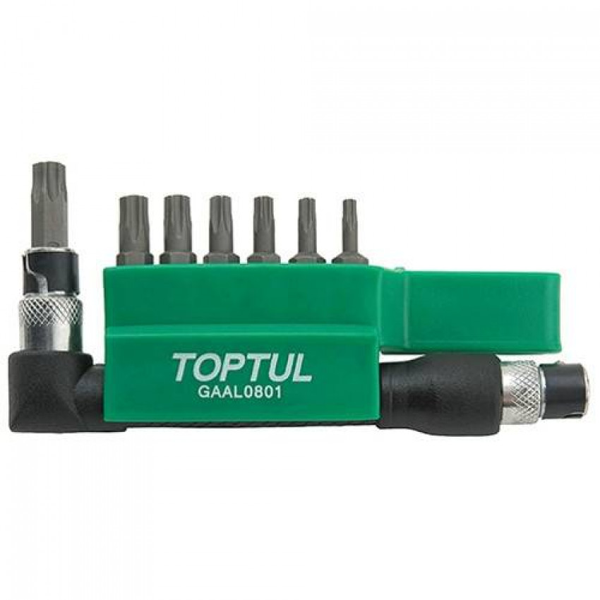 Набір біт 1/4 "TORX T10H-T40H Gobr. Trans. 8d. TOPTUL GAAL0801-GAAL0801