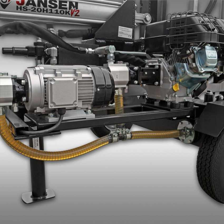 Дровокол комбінований бензин + електро Jansen HS-20H110K-V2-HS-20H110K-V2