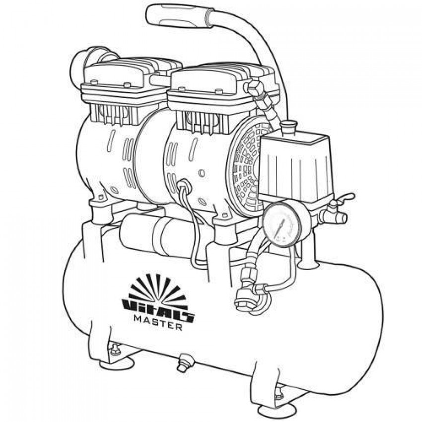 Компресор безмасляний Vitals Master SKB09.t632-8a-151340