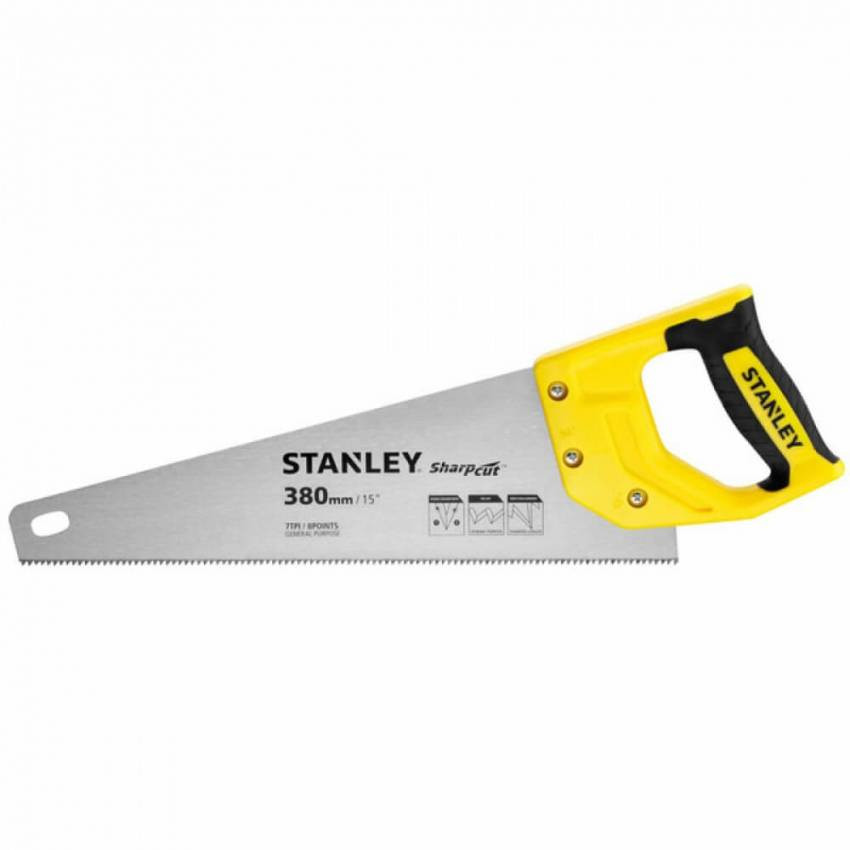 Ножівка SHARPCUT™ довжиною 380 мм для поперечного та поздовжнього різу STANLEY STHT20366-1-STHT20366-1