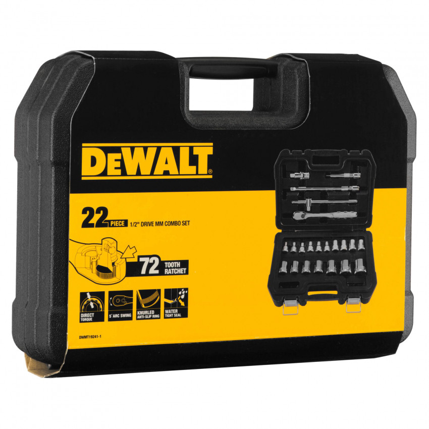 Набір головок 1/2, 22 предмети DeWALT DWMT19241-1-DWMT19241-1