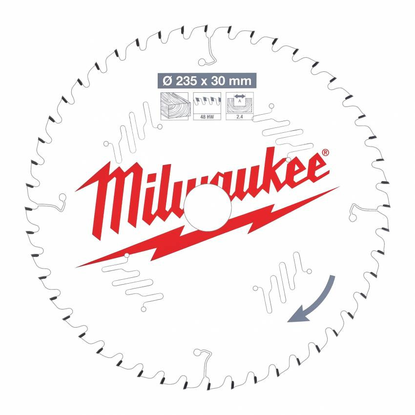 Диск пильний MILWAUKEE, Ø210/30мм, 16 зуб.-4932471324