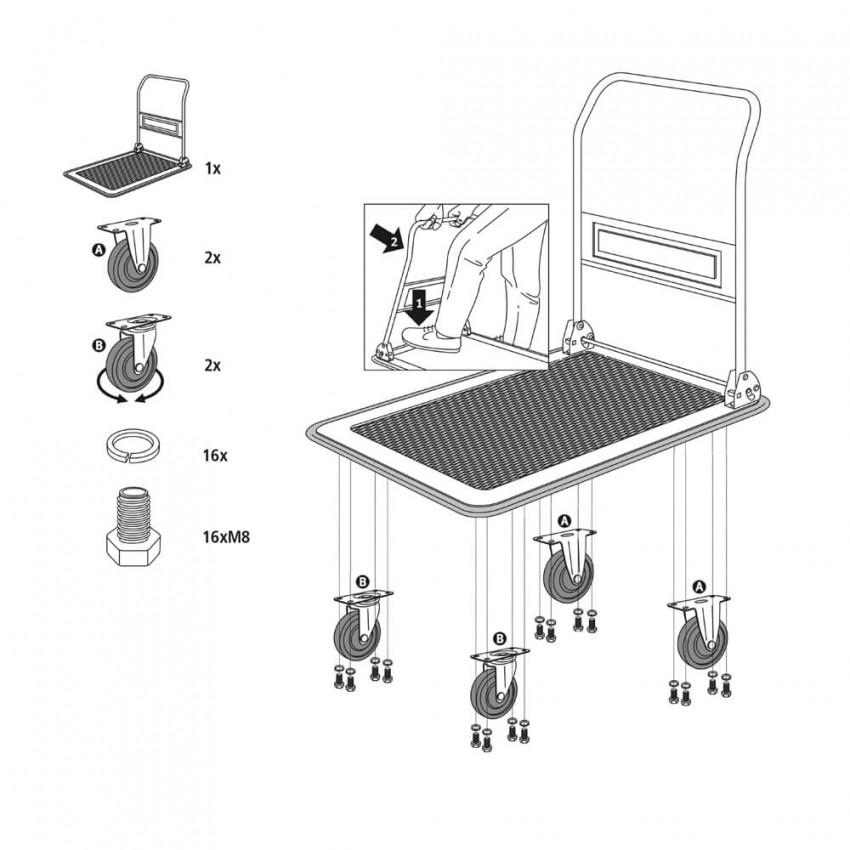 Візок-платформа вантажний STANLEY SXWTD-PC527-SXWTD-PC527