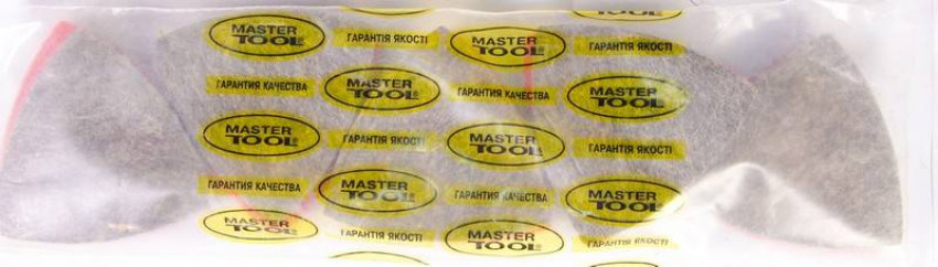 Насадка трикутна повстяна грубововна на липучці для реноватора MASTERTOOL 85 мм 10 шт 08-6598-08-6598