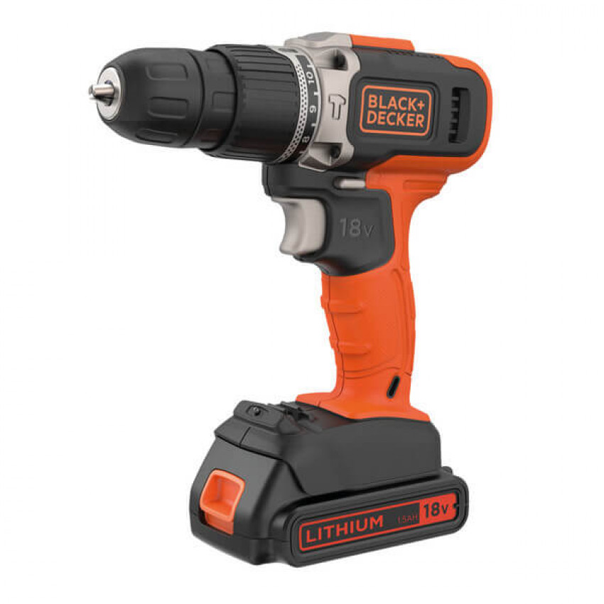 Дриль-шурупокрут ударний акумуляторний BLACK+DECKER BCD003C1-BCD003C1