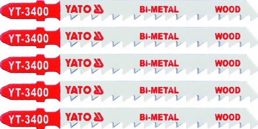 Полотно для електролобзика BI-METAL (дерево) YATO, 6TPI, l=100м, набір 5ін. [50/250]-YT-3400