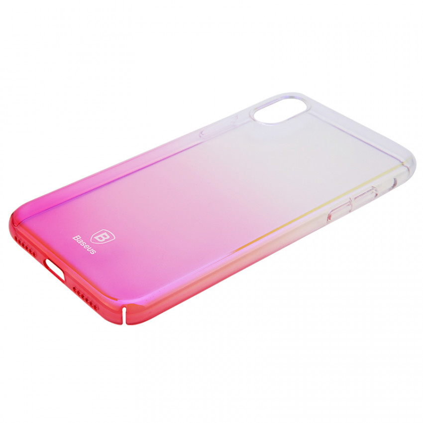 Чохол Baseus для iPhone X/Xs Glaze pink (WIAPIPHX-GC04)-