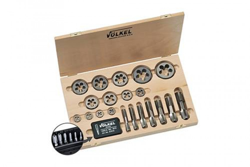 VÖLKEL HexTap Набір + плашка Dies DIN 228  G 1/8" - 1"  HSS-G-48628_vl