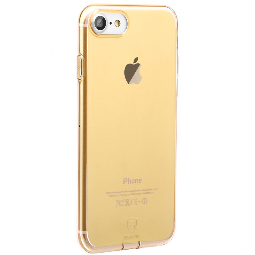 Чохол Baseus для iPhone SE 2020/8/7 Simple Pluggy Gold (ARAPIPH7-A0V)-