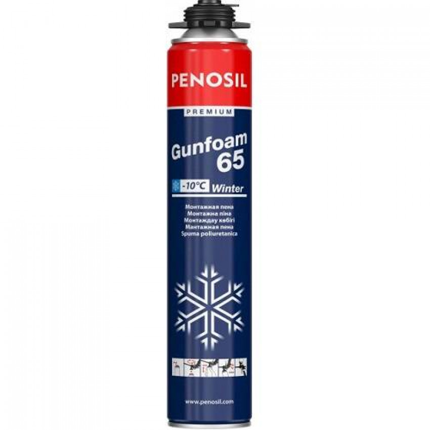 Пістолетна монтажна піна Penosil Premium Gunfoam 65 Winter 820 мл (A3413)-A3413