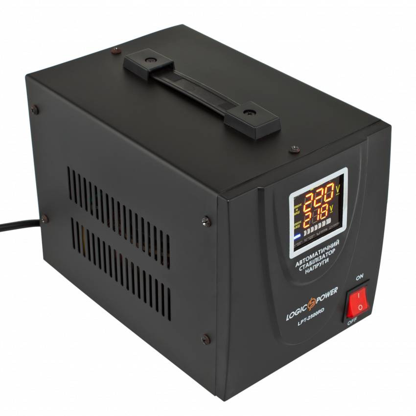 Стабілізатор напруги LPT-2500RD BLACK (1750W)-