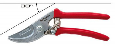 Секатор 175мм, косий зріз, гілки до 20мм, зігнутий під 30град.-[articul]