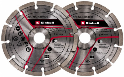 Диски для бороздоділа Einhell 125х22.2 мм, 2 шт (4350736)-[articul]