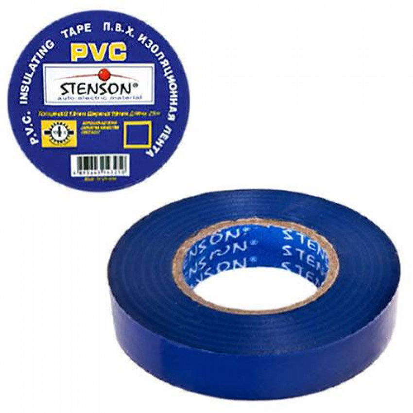 Ізолента PVC 25м "STENSON" синя-MH-0026(300/1