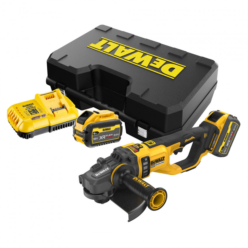 Шліфмашина кутова - болгарка акумуляторна безщіткова DeWALT DCG460X2-DCG460X2