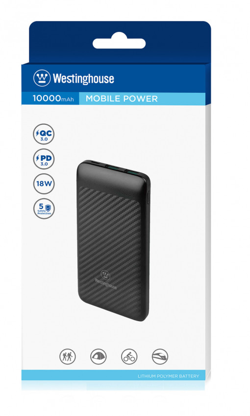 Універсальний мобільний акумулятор (Power bank) WP733-100HCB Quick Charge 10000mAh  3.7V-WP733QH-100HCB