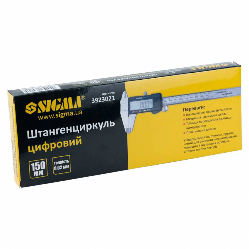 Штангенциркуль цифровий Sigma (3923021)-3923021