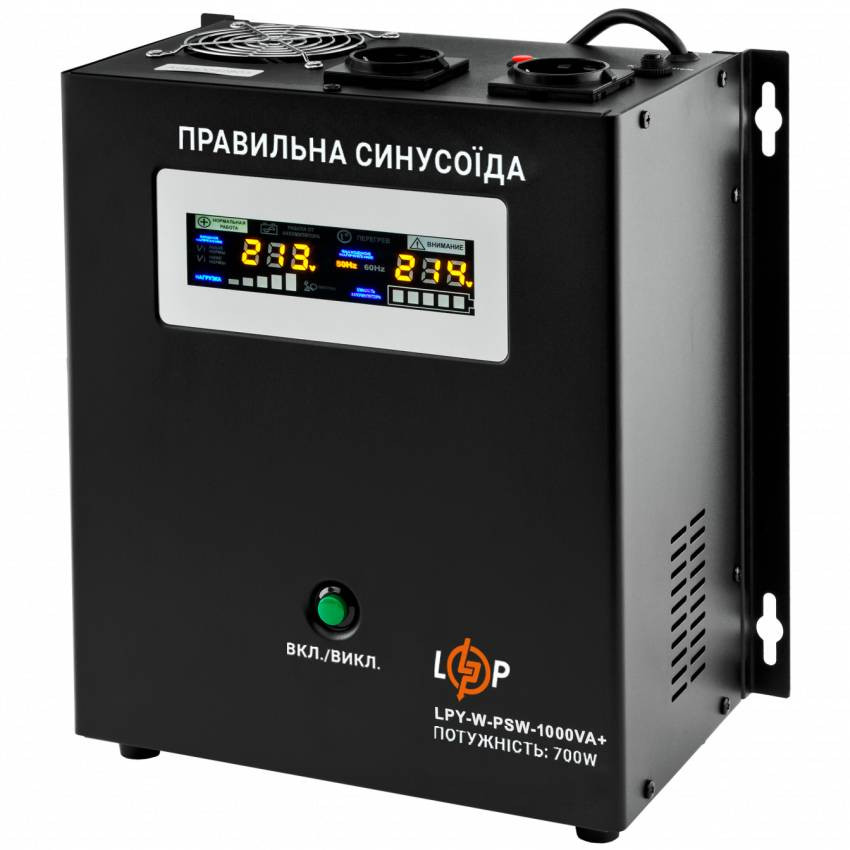 Комплект резервного живлення LogicPower ИБП W1000 + литиевая (LiFePO4) батарея 2560W-