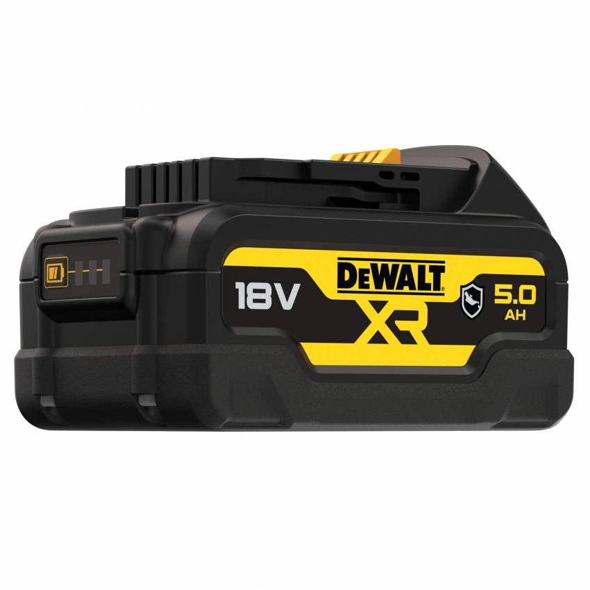 Акумуляторна батарея GFN DeWALT DCB184G, 18 В XR Li-lon GFN блок - Glass Filled Nylon (нейлон армований скловолокном) 5 Аг, вага 0.72 кг. Літій-іонна-DCB184G