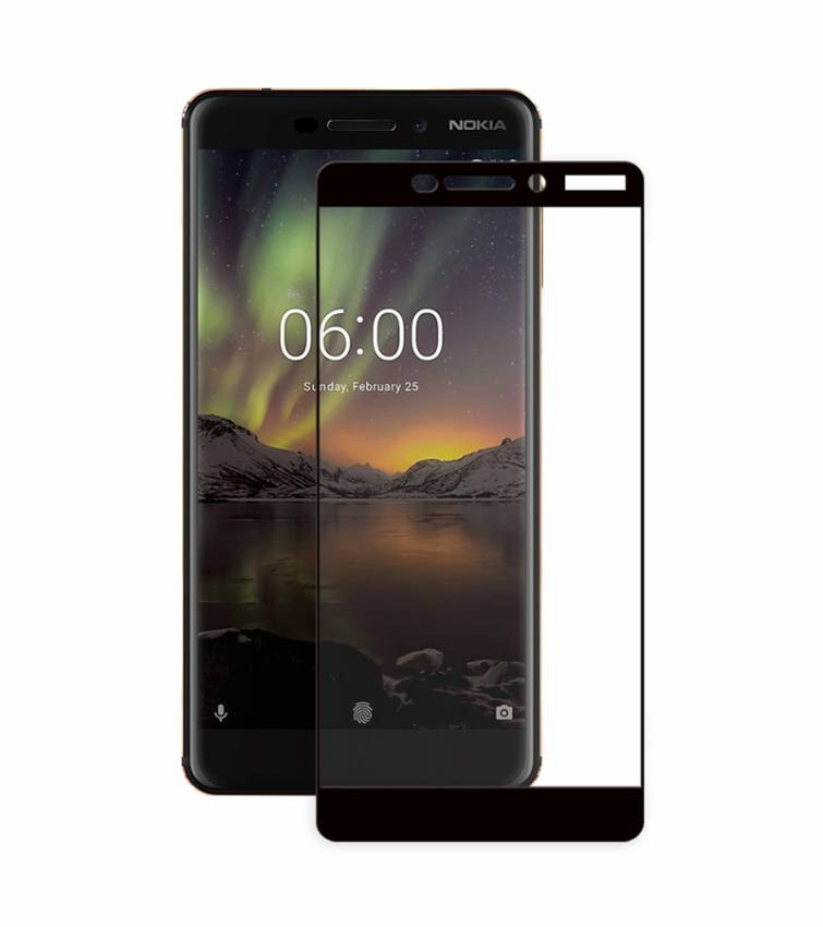 Захисне скло Full screen PowerPlant для Nokia 6.1, Black-GL605262