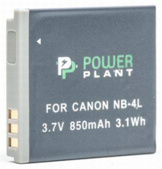 Акумулятор PowerPlant Canon NB-4L 850mAh-[articul]