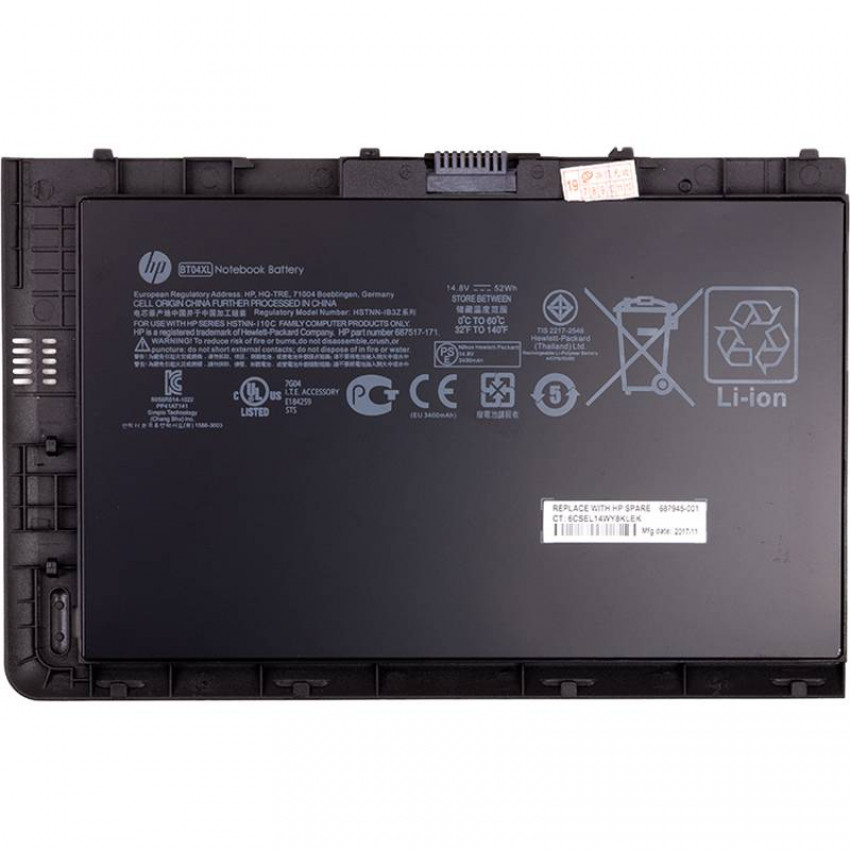 Ноутбук для ноутбука HP EliteBook Folio 9470m (BT04XL, HP9470PB) 14.8V 52Wh (original)-NB461226