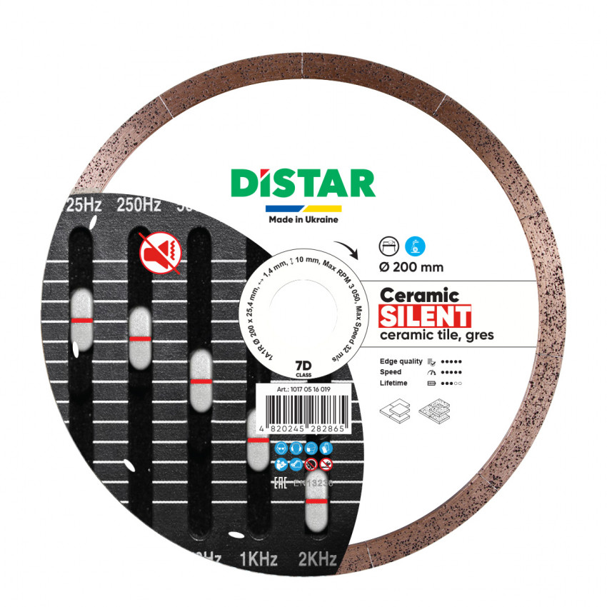 Круг алмазний вiдрiзний 1A1R 200x1,4x10x25,4 Ceramic Silent-10170516019