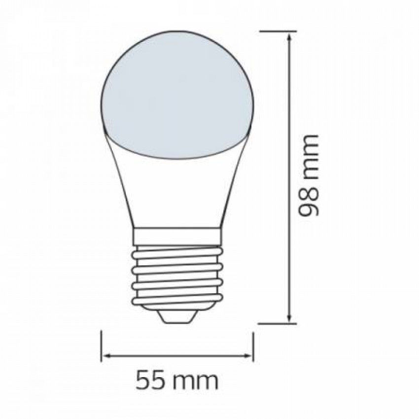 Світлодіодна лампа SPECTRA 3W E27 6400K-001-017-0003-050